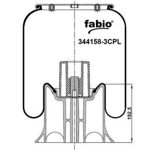 Пневмоподушка 4158 стальной стакан Пневмоподушка 4158 стальной стакан