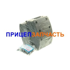 Накладка тормозной колодки (160мм) к-т на ось 8шт + заклепки Накладка тормозной колодки (160мм) к-т на ось 8шт + заклепки