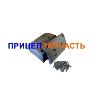 Накладка тормозной колодки (180мм) к-т на ось 8шт +заклепки Накладка тормозной колодки (180мм) к-т на ось 8шт +заклепки