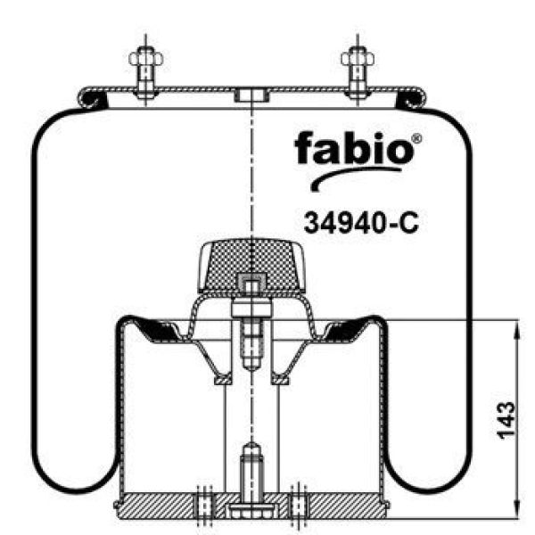 Пневмоподушка 940 mb стальной стакан