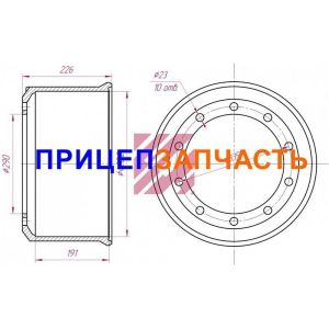 Барабан тормозной MBD1034 (420х180)