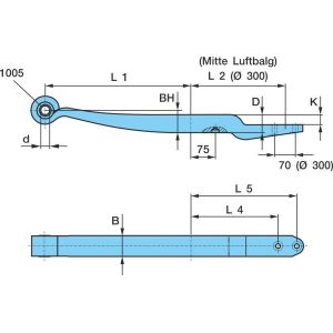 Полурессора BPW 05.082.13.75.1 (88158400)